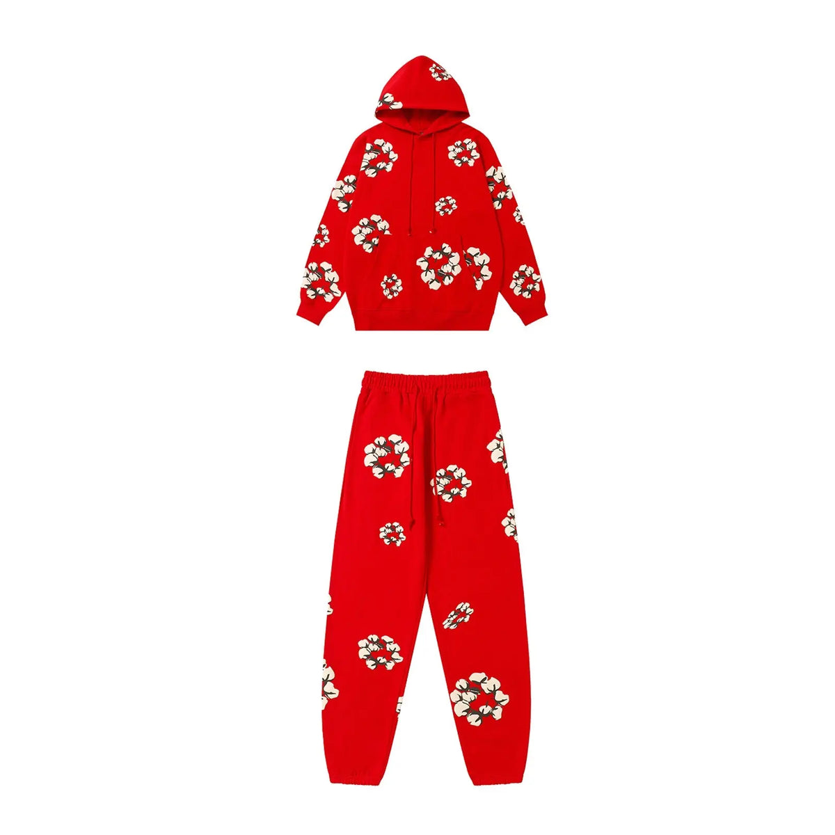 Denim Tears-Wreath Graphic Hoodie Tracksuit & Sweatpants Gorilla fits