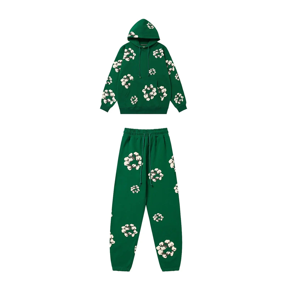 Denim Tears-Wreath Graphic Hoodie Tracksuit & Sweatpants Gorilla fits