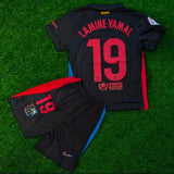 New 24/25 Barcelona kids Soccer/football Jersey and Shorts Set, Lamine Yamal/Rafinha/Pedre and more. Gorilla fits