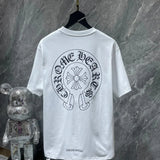 Black/White Horseshoe Chrome Hearts T-shirts . Buy 3 get 1 FREE Gorilla fits