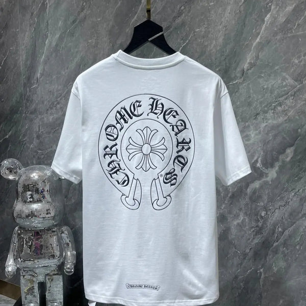Black/White Horseshoe Chrome Hearts T-shirts . Buy 3 get 1 FREE Gorilla fits