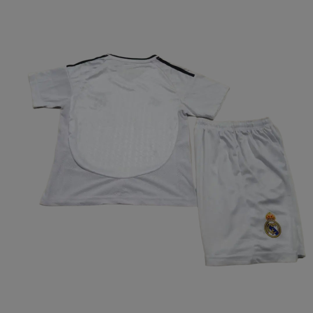 New 24/25 Real Madrid kids Soccer/football Jersey and Shorts Set, Vini/Bellingham/mbappe and more. Gorilla fits