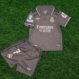 New 24/25 Real Madrid kids Soccer/football Jersey and Shorts Set, Vini/Bellingham/mbappe and more. Gorilla fits