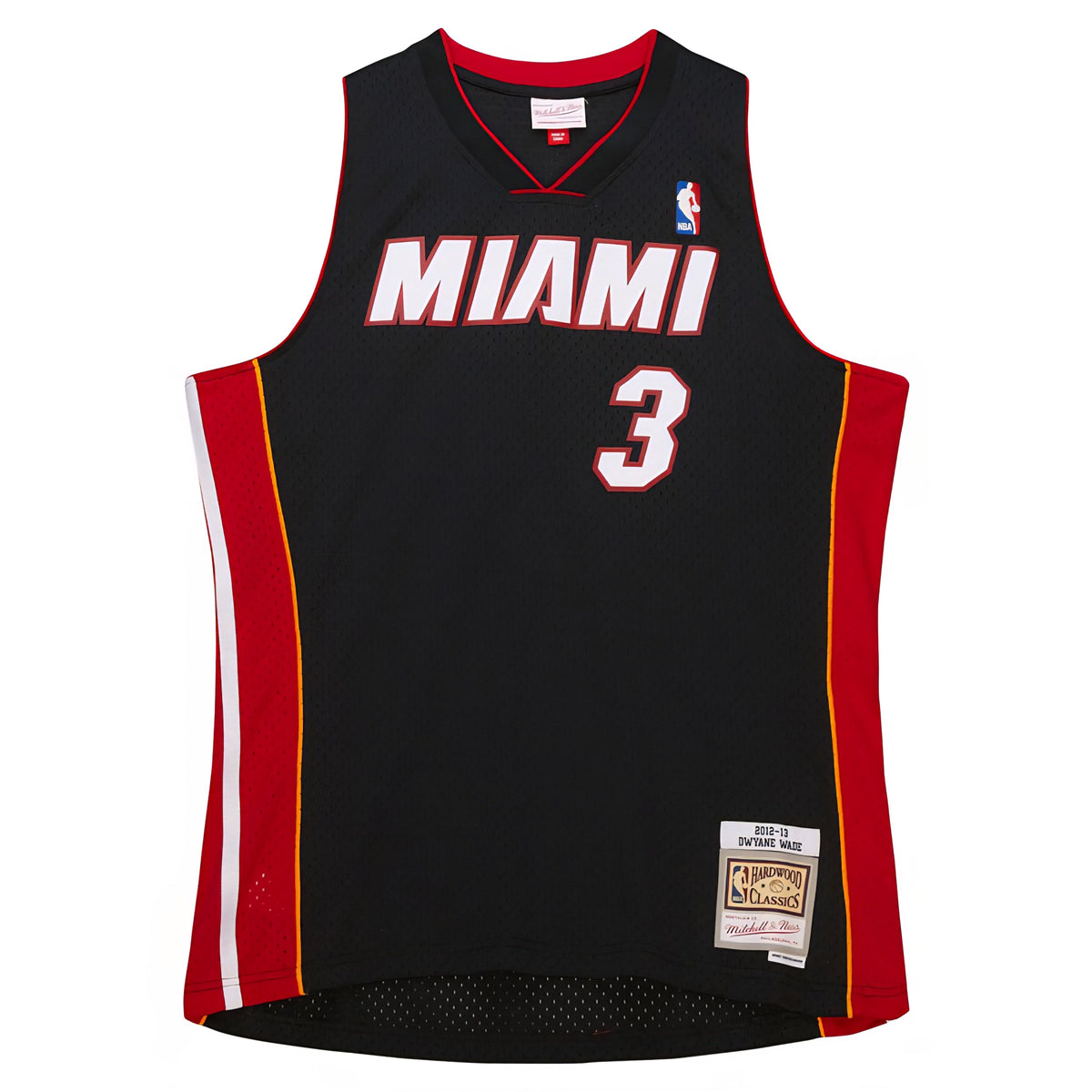 Miami heat Dwyane Wade 3 Jersey - Mitch&ness - White & red/ nba jersey.Adult Men size. Embroidered. Gorilla fits