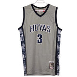 Allen Iverson Gray Georgetown Hoyas 1995/96 Swingman jersey. embroidered Gorilla fits