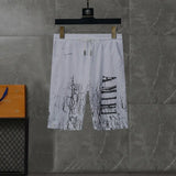 Black and white Amiri Cracked Designer T-shirts and shorts set . Buy 3 get 1 FREE Gorilla fits