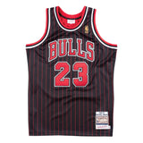Embroidered MICHAEL JORDAN NBA Chicago Bulls Jersey - M and N stitched Edition - stripped/ nba jersey.Adult Men size. Gorilla fits
