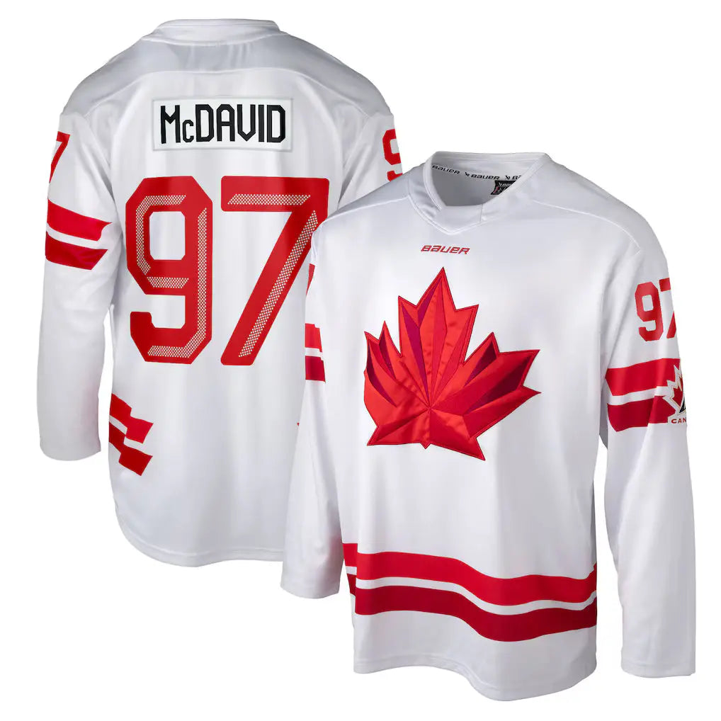 Customizable Hockey Canada X Bauer 2026 Olympics Red/White Jersey