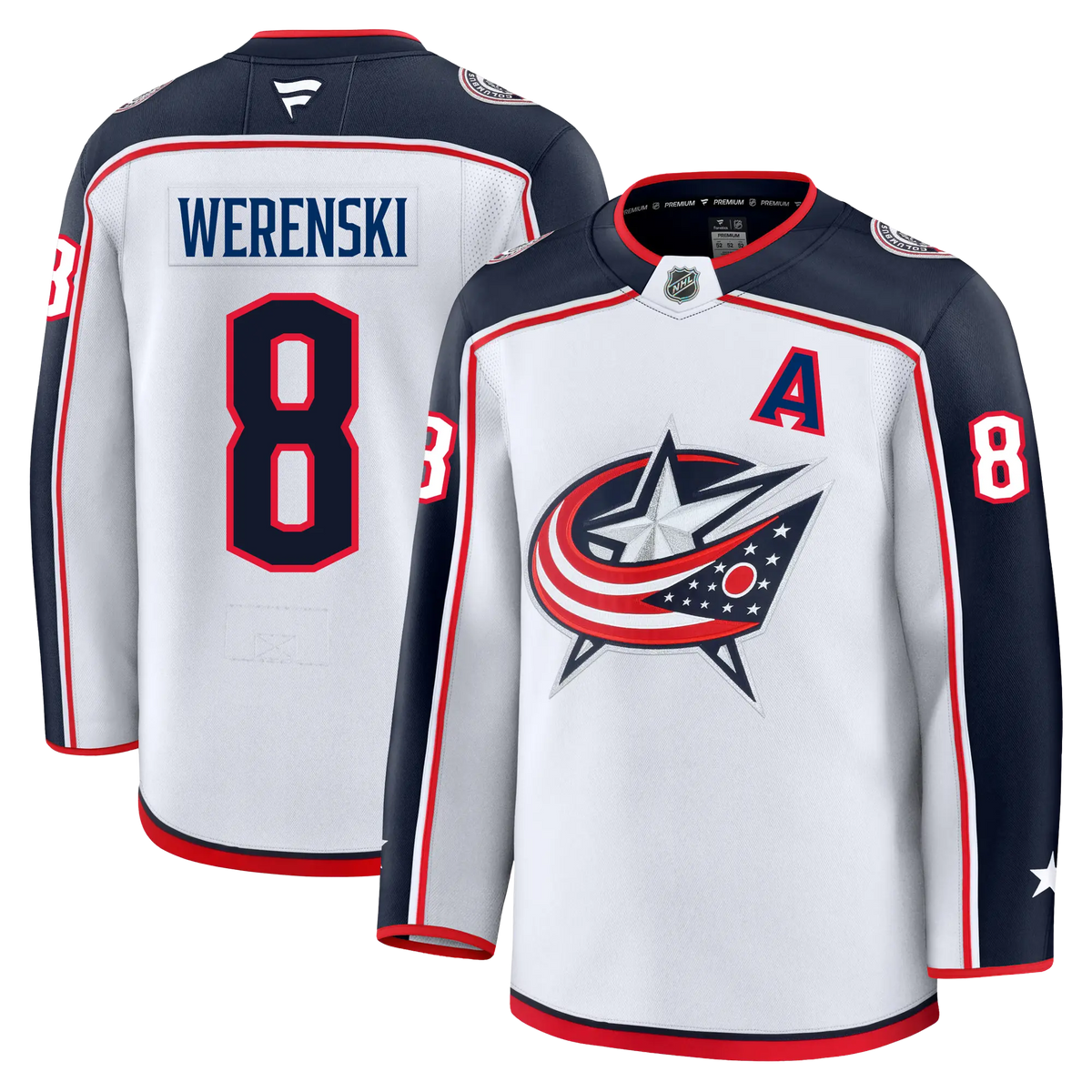 Zach Werenski Columbus Blue Jackets Fanatics Premium Away Jersey Gorilla Fits