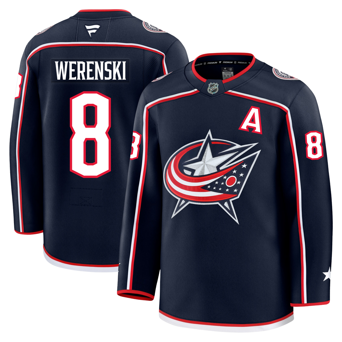 Zach Werenski Columbus Blue Jackets Fanatics Premium Home Jersey Gorilla Fits