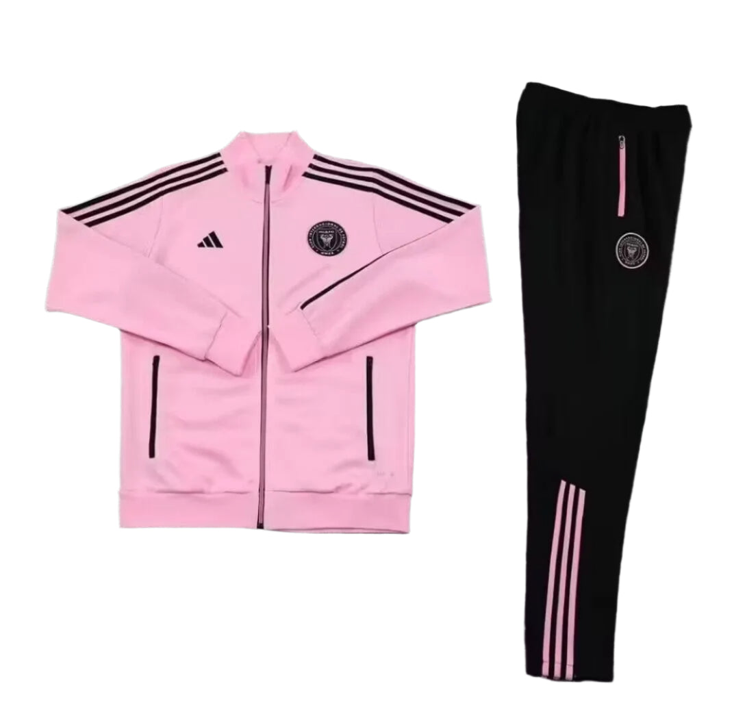 Men's IN Miami FC adida Black On-Field Anthem Full-Zip Jacket includes Training Pants (Full set).Adult Men Size.