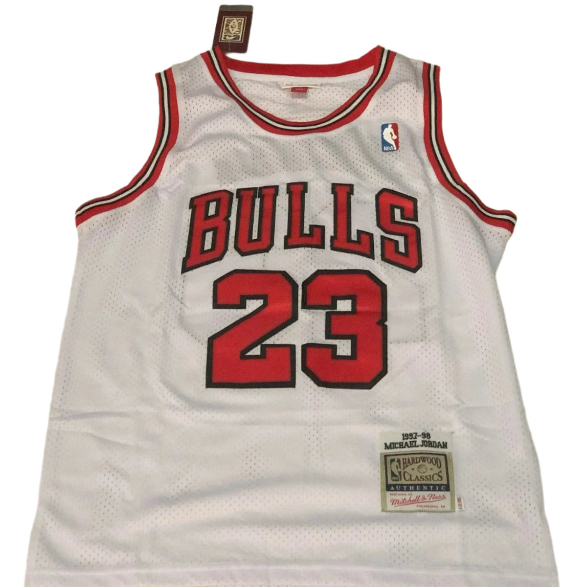 All MICHAEL JORDAN NBA Chicago Bulls Jersey - M and N stitched Edition - White & Red Options/ nba jersey.Adult Men size.