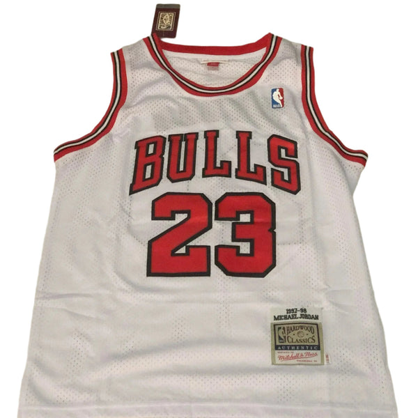 All MICHAEL JORDAN NBA Chicago Bulls Jersey - M and N stitched Edition - White & Red Options/ nba jersey.Adult Men size.