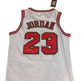 All MICHAEL JORDAN NBA Chicago Bulls Jersey - M and N stitched Edition - White & Red Options/ nba jersey.Adult Men size.